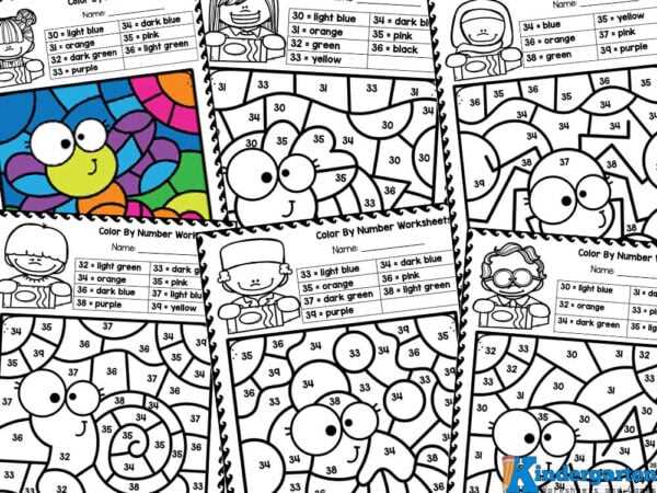 printable color by number worksheets printable color by number worksheets