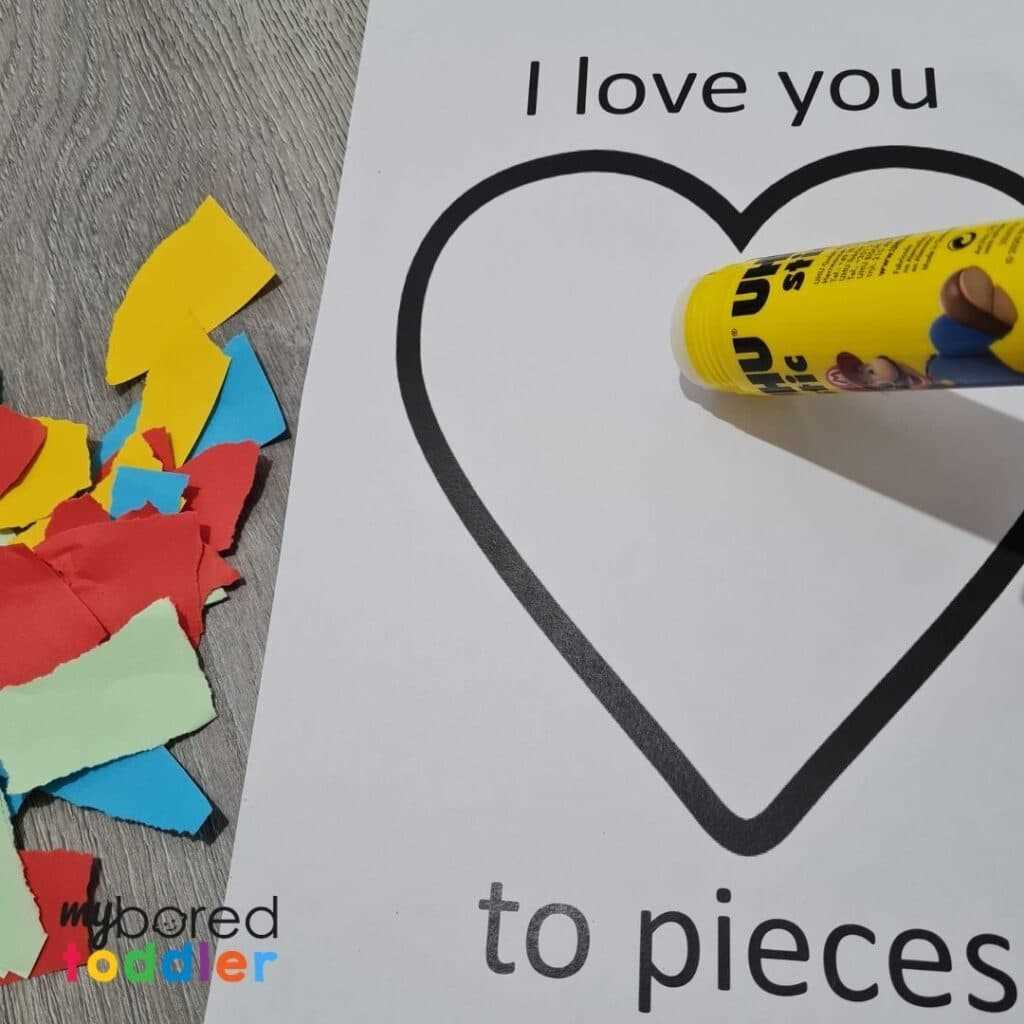 i love you to pieces printable