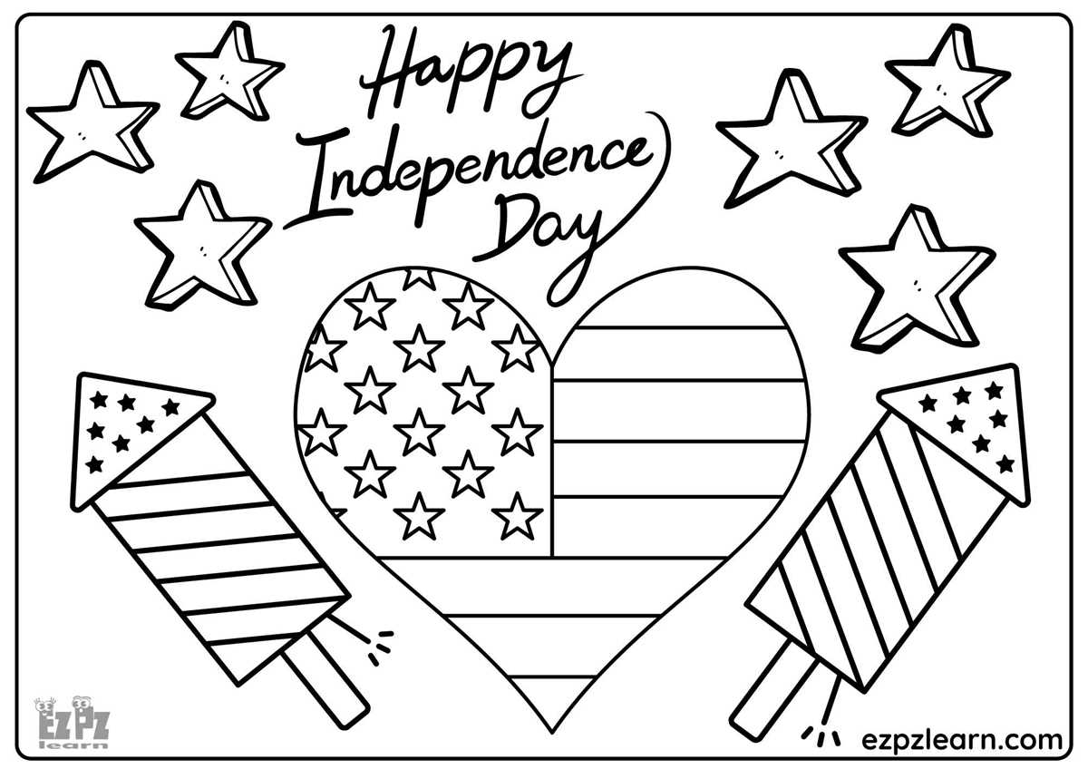 4th of july coloring pages free printable
