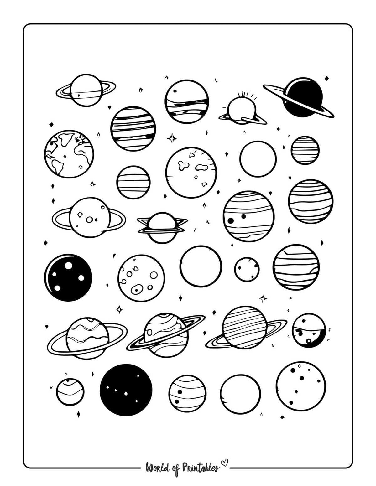 printable planet coloring pages printable planet coloring pages