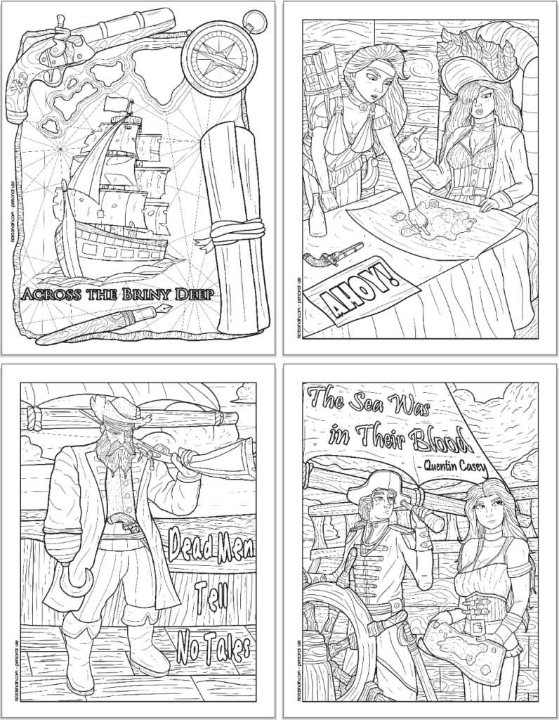 free pirate coloring printables free pirate coloring printables