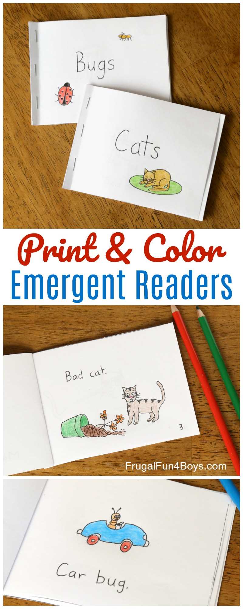 kindergarten books free printable