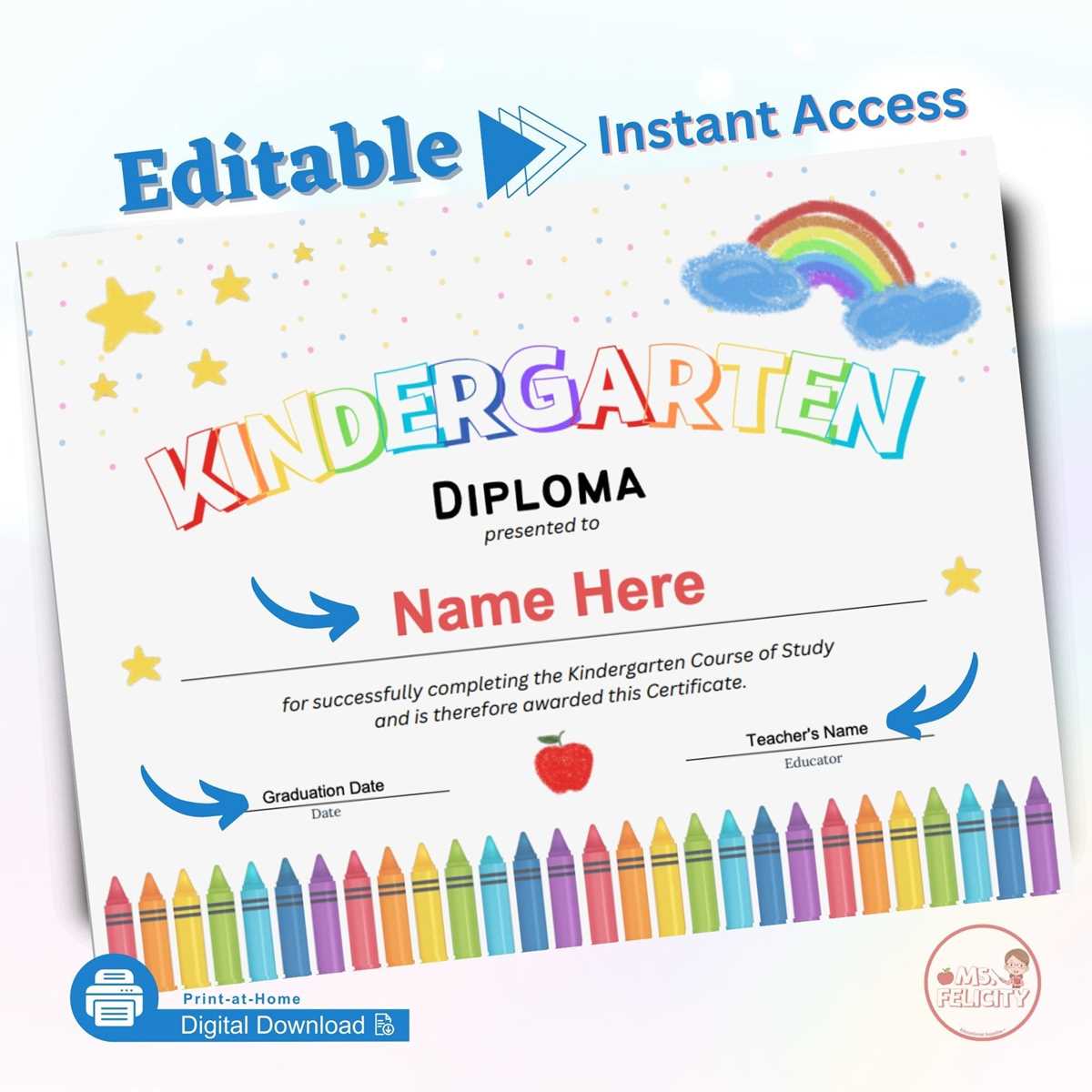 kindergarten diplomas free printables kindergarten diplomas free printables