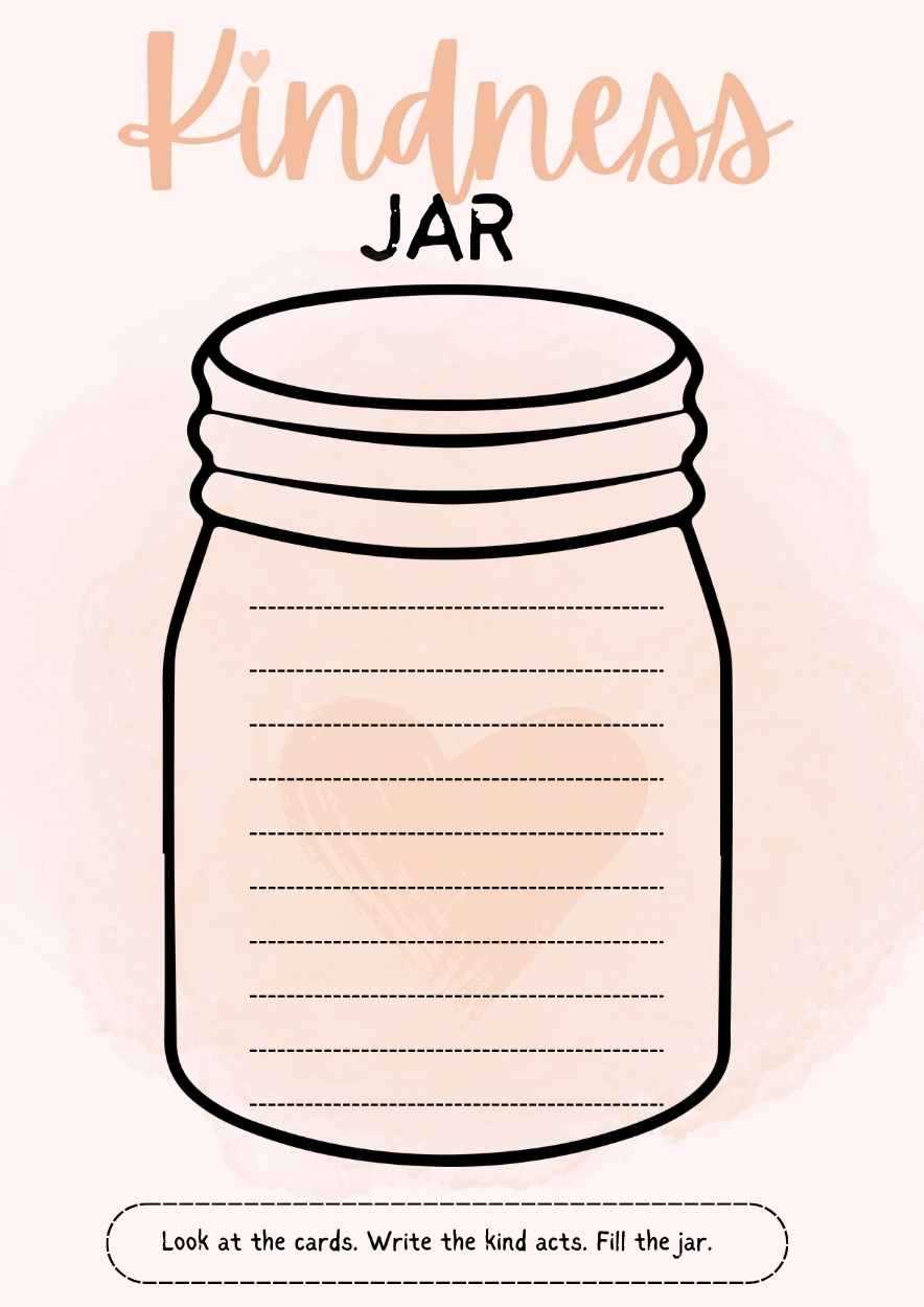kindness jar printable