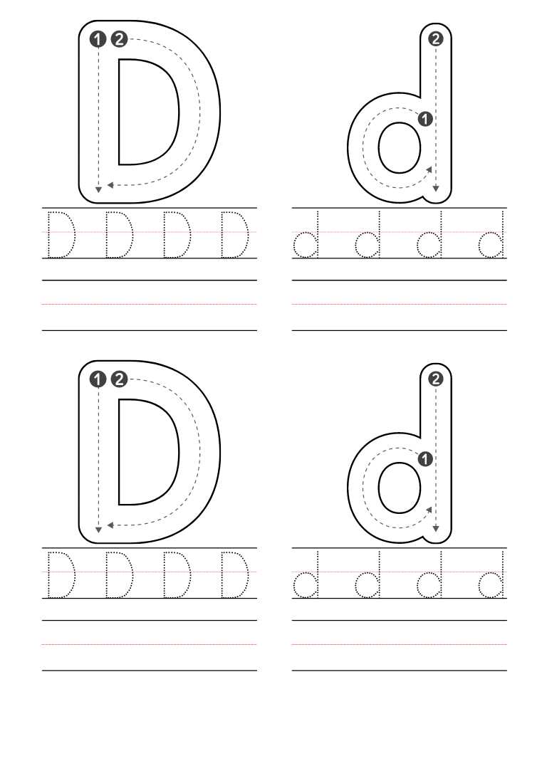 free printable letter d worksheets