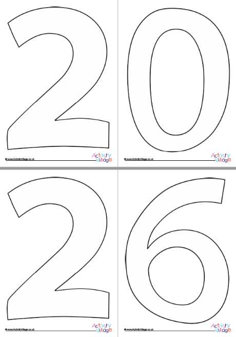 printable number outlines printable number outlines