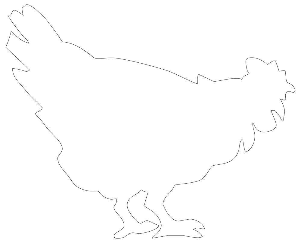 printable chicken stencil printable chicken stencil