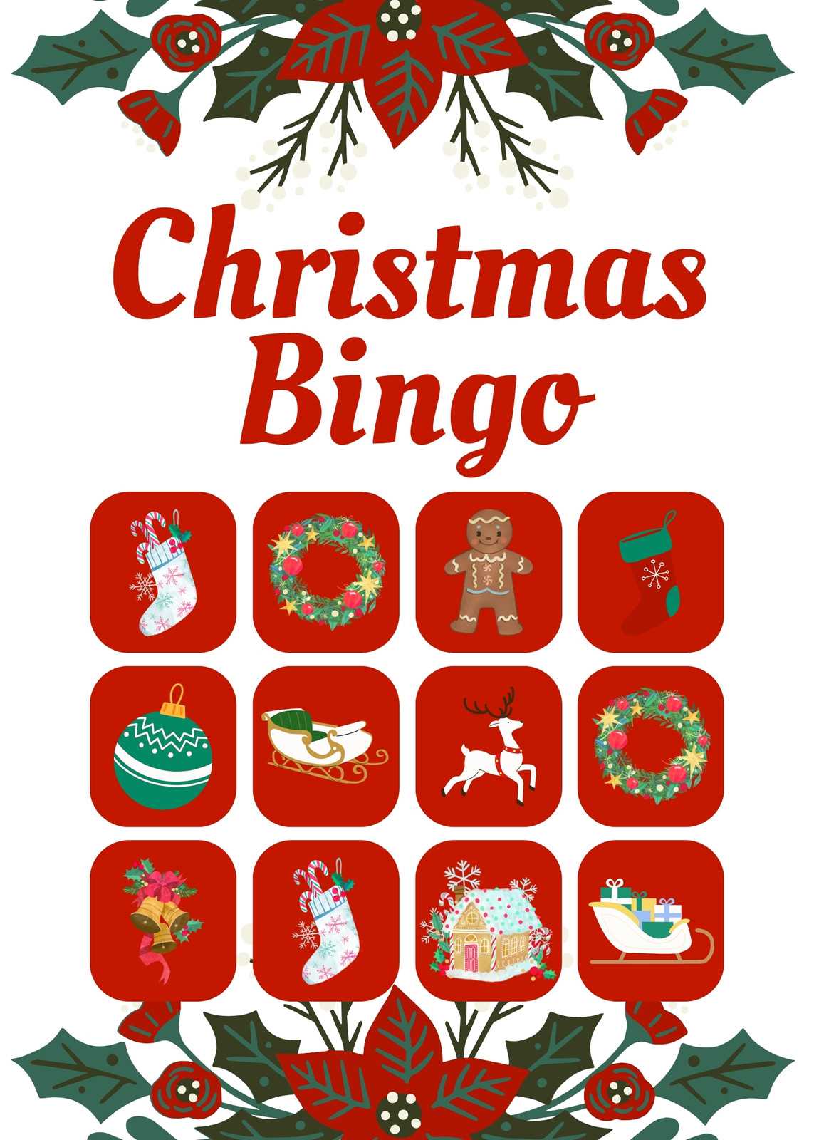 printable christmas bingo cards printable christmas bingo cards