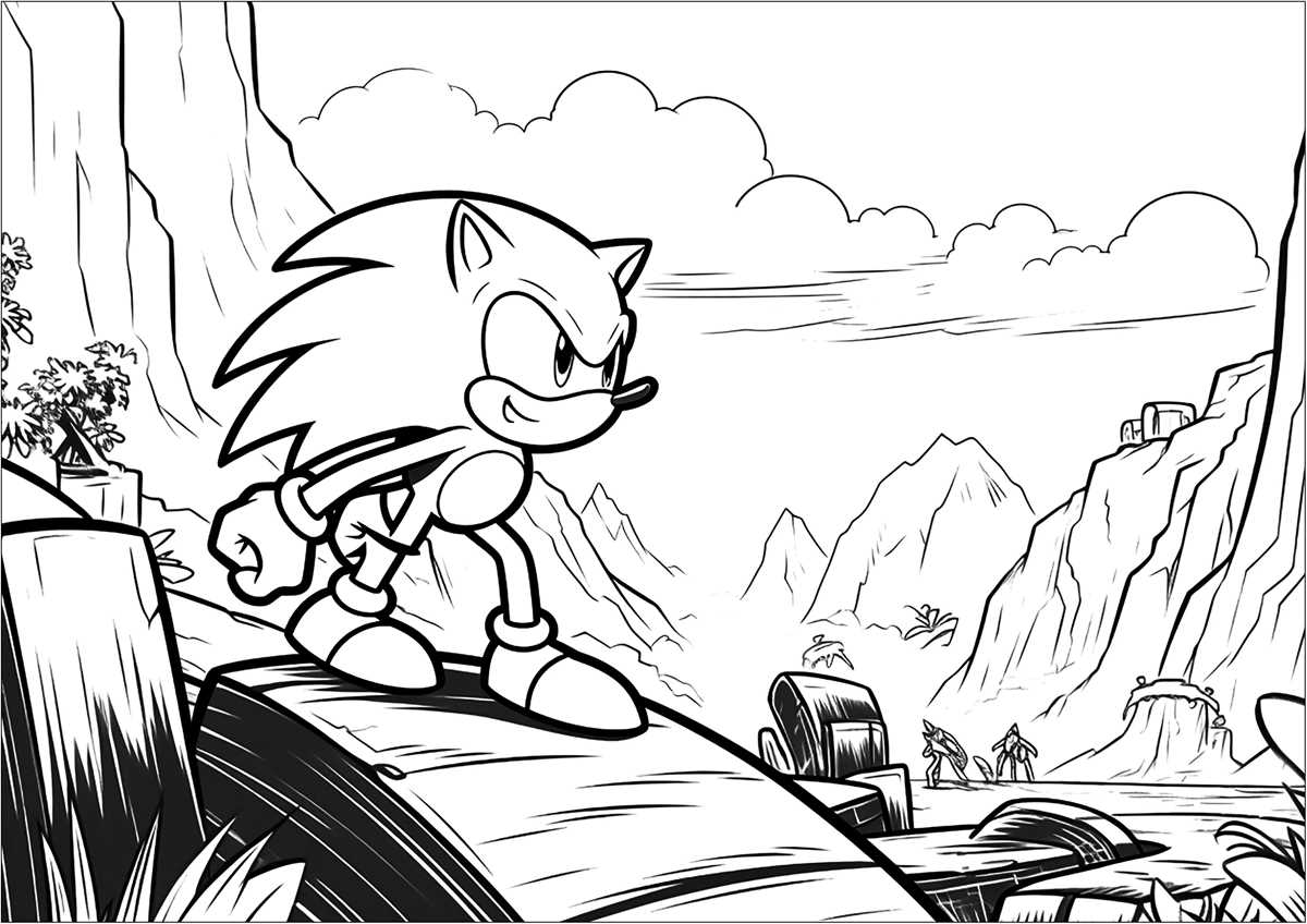 sonic coloring pages printable free sonic coloring pages printable free