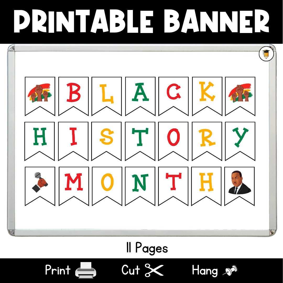 free black history printables