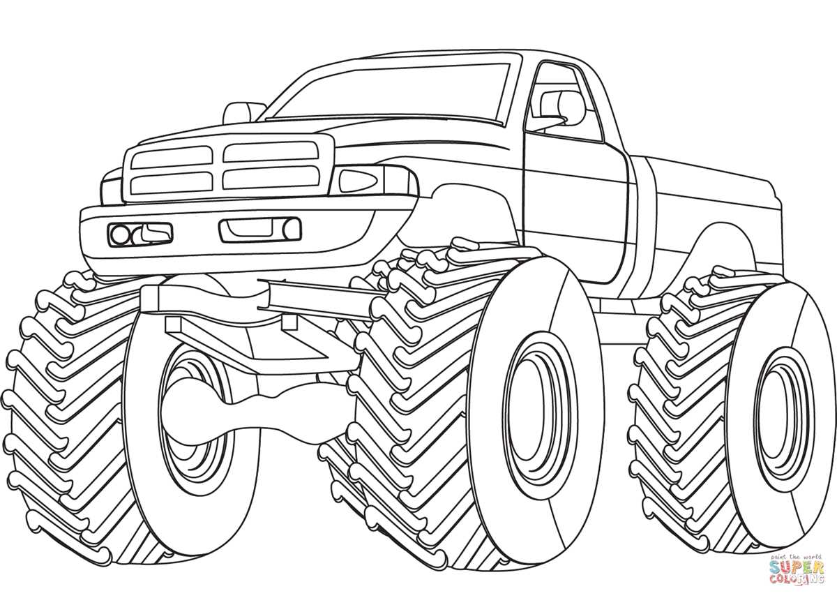 printable coloring pages monster truck printable coloring pages monster truck
