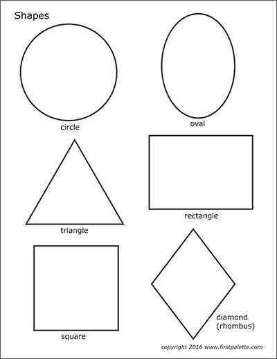 large printable shapes large printable shapes