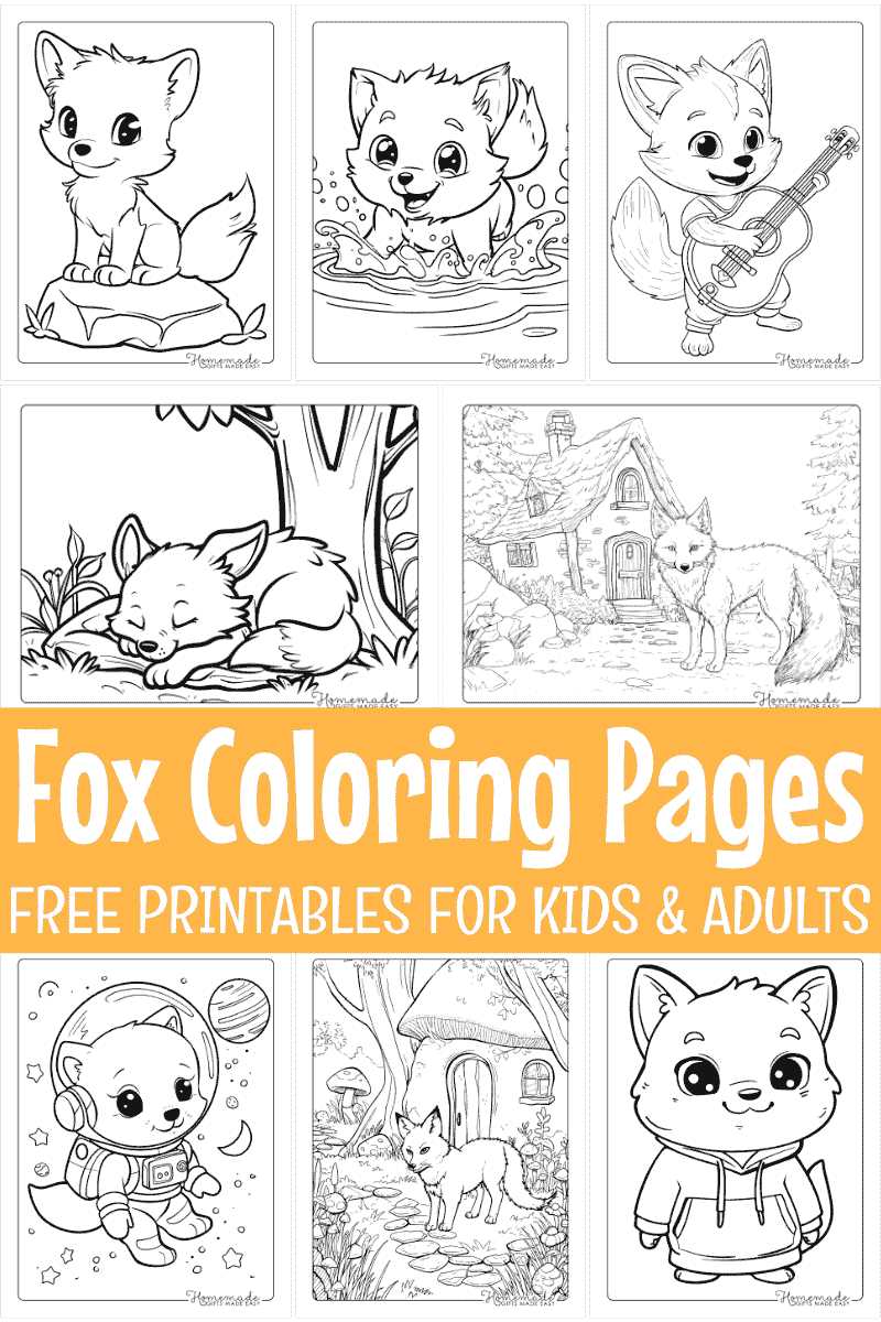 fox printable template