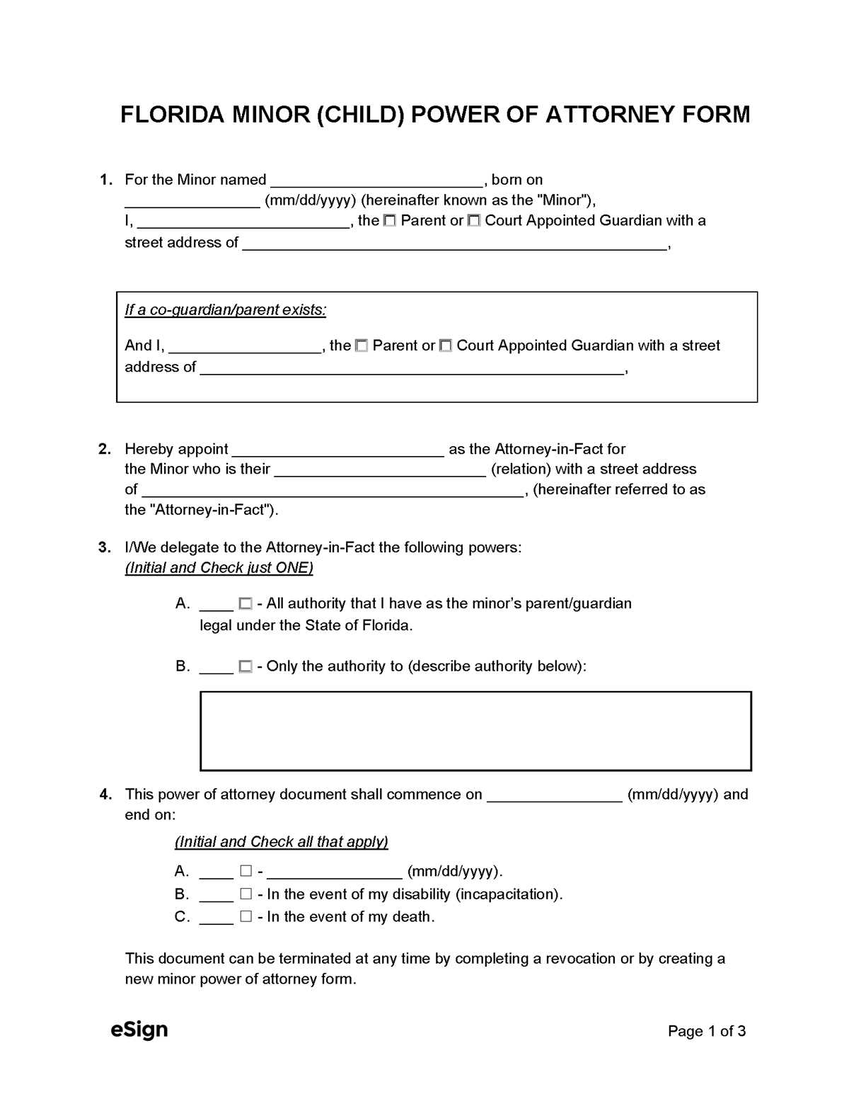 free printable power of attorney form florida free printable power of attorney form florida