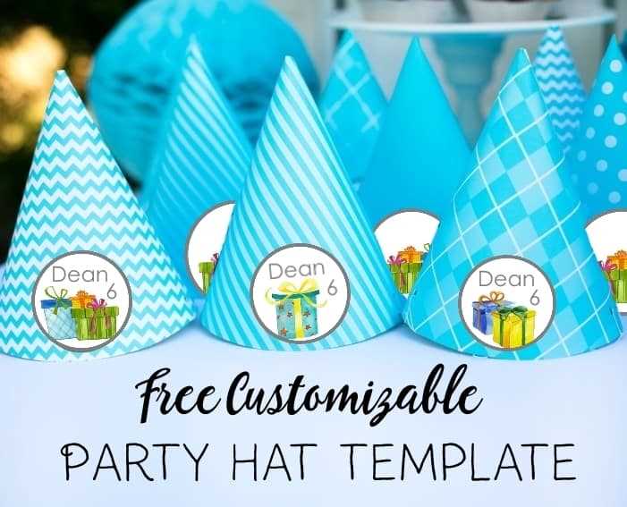 party hat template printable