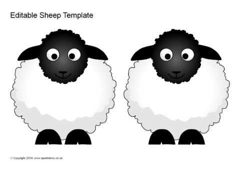 lamb template printable