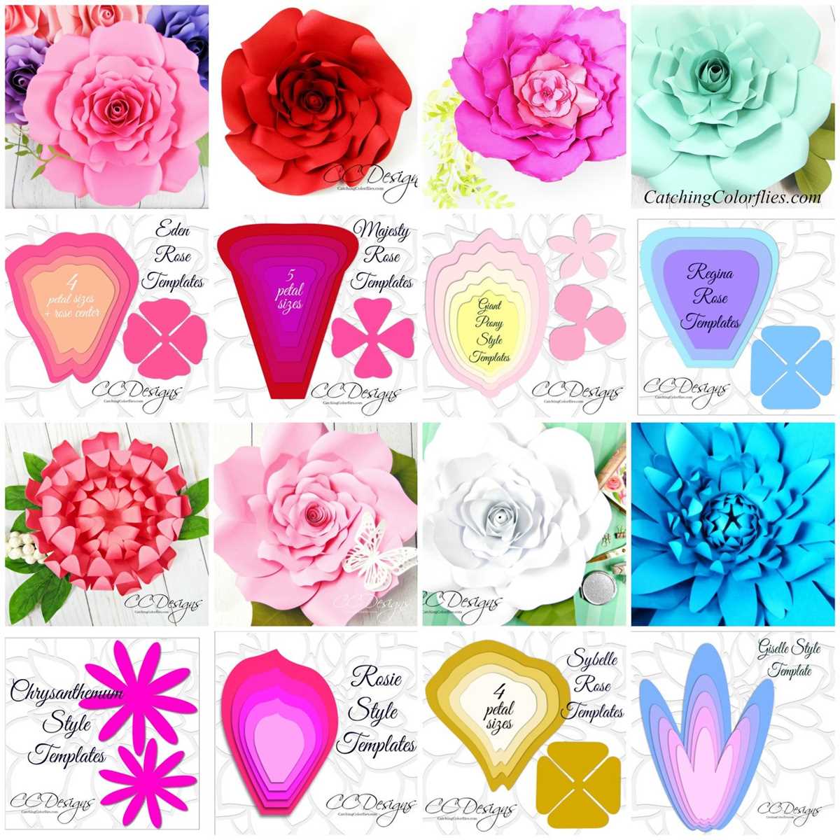 large printable flower template
