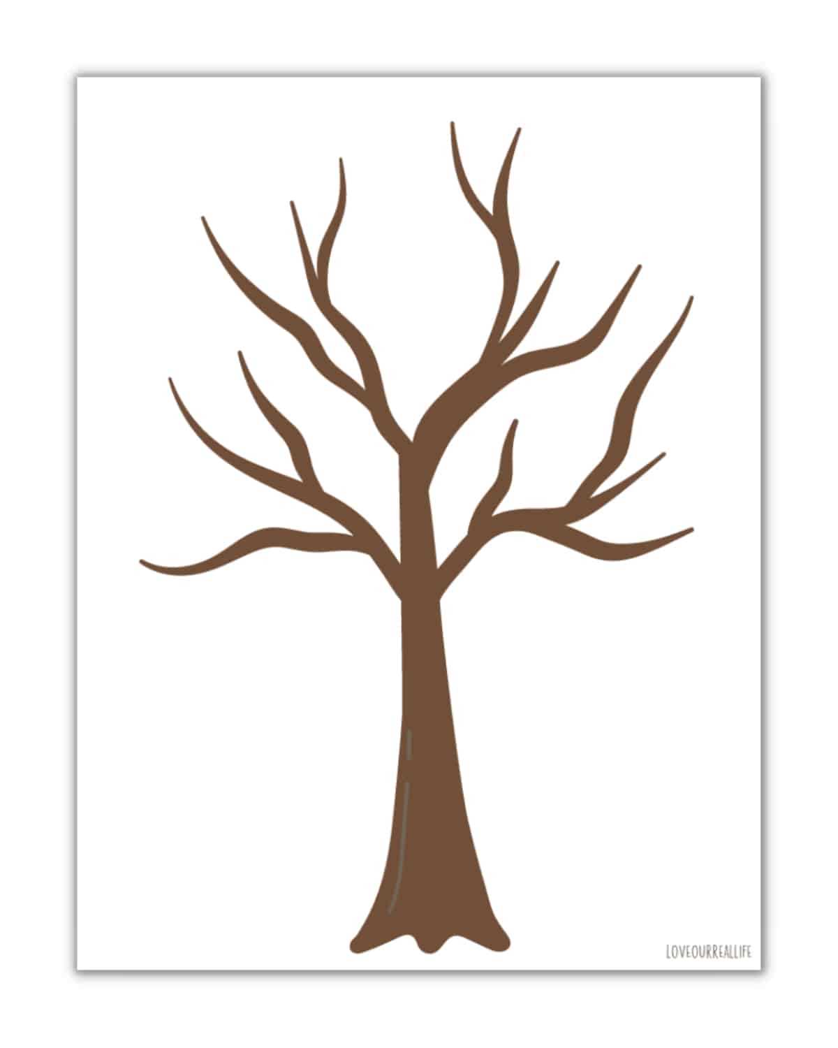 large printable tree template free large printable tree template free