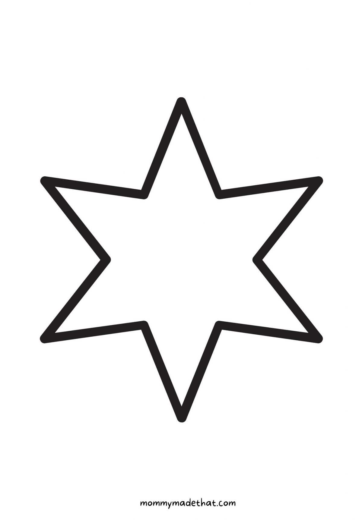 large star printable