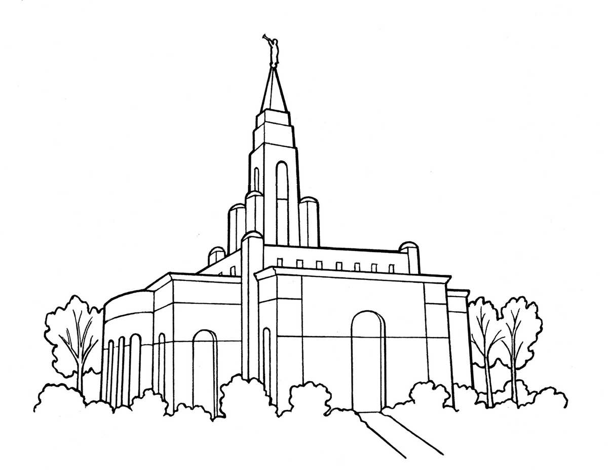lds temple coloring pages printable