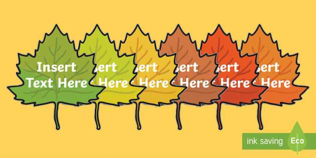 colored leaf template printable colored leaf template printable