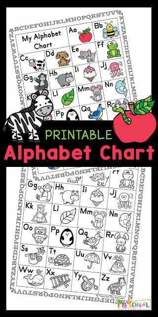 letter chart printable