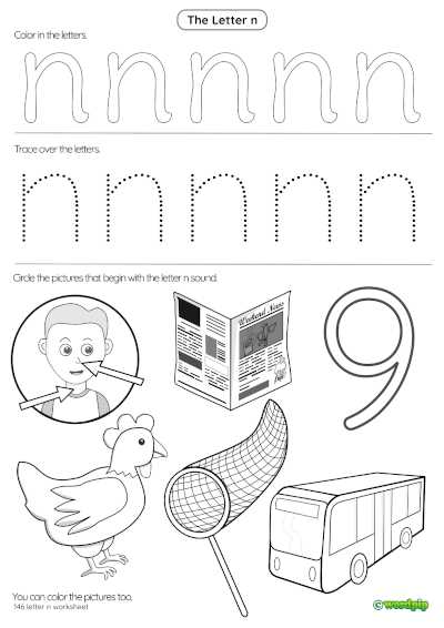 letter n free printable worksheets letter n free printable worksheets