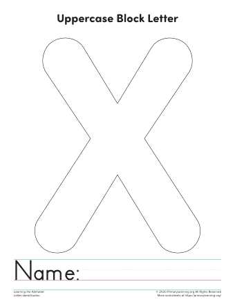 letter x printable letter x printable