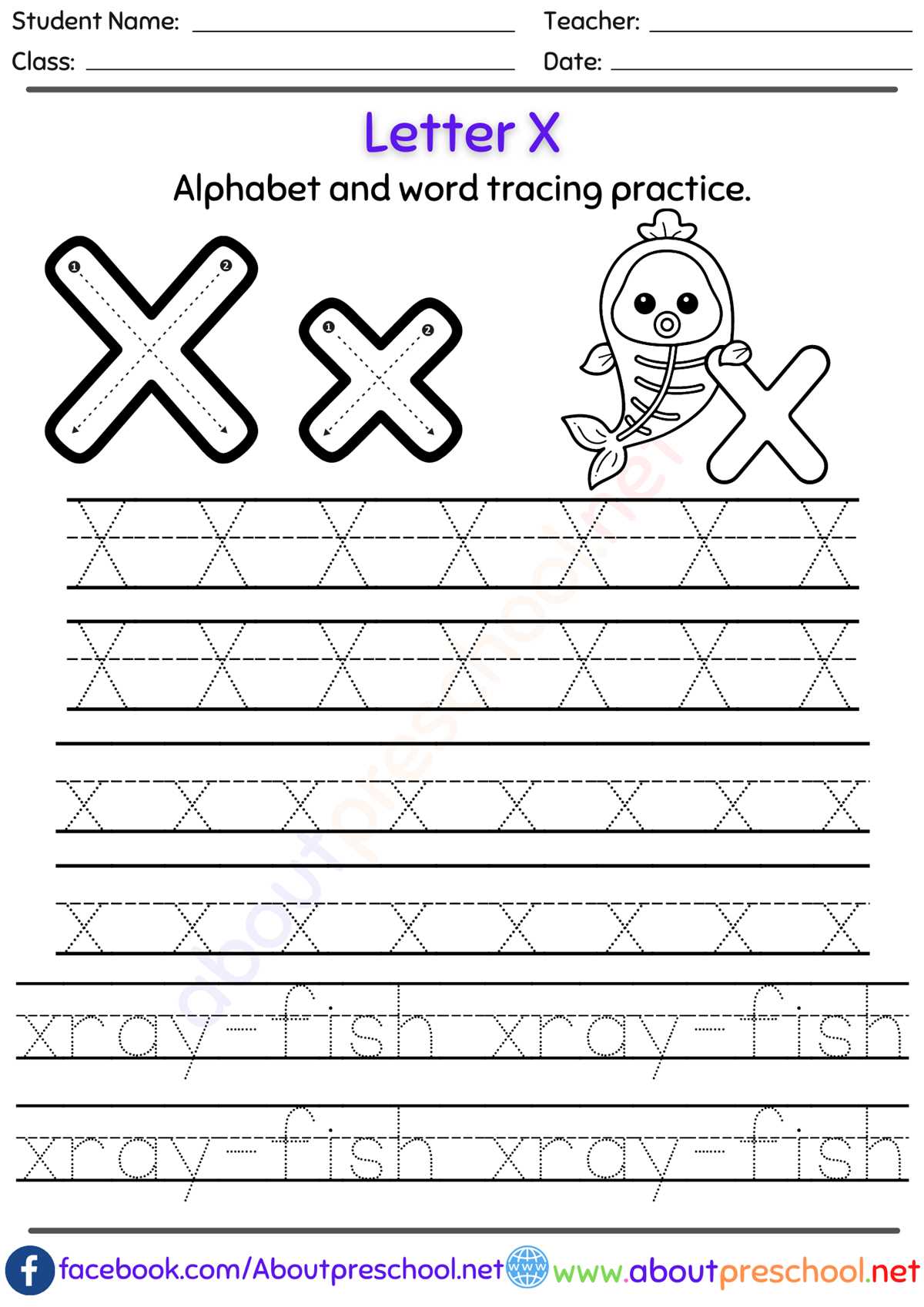 letter x printable letter x printable