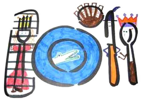 free printable table setting placemat