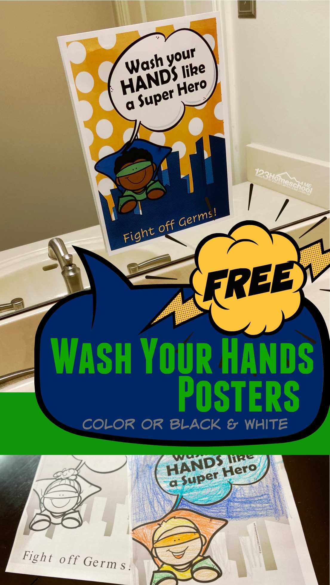 printable wash hands poster