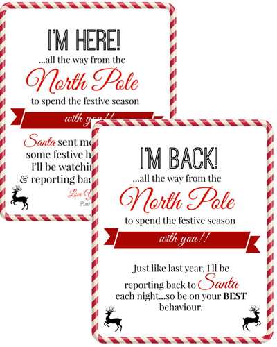 elf on the shelf im back letter free printable