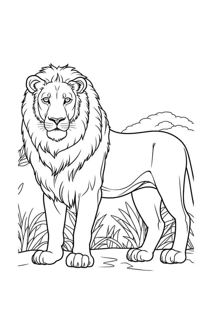 lion coloring pages printable