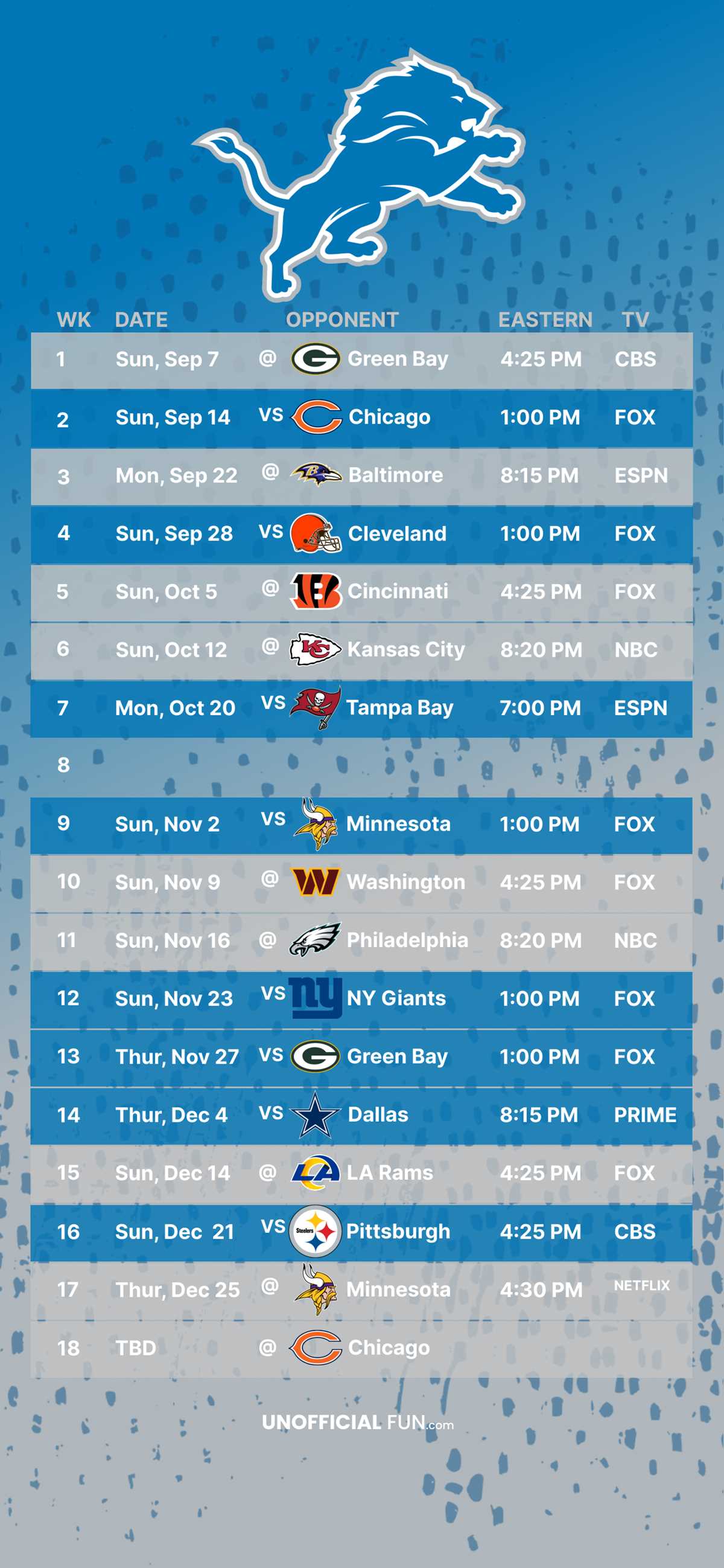 lions schedule printable lions schedule printable
