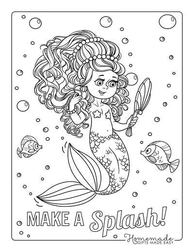 little mermaid printable coloring pages
