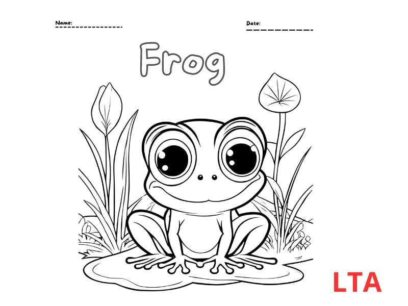 printable coloring pages frogs