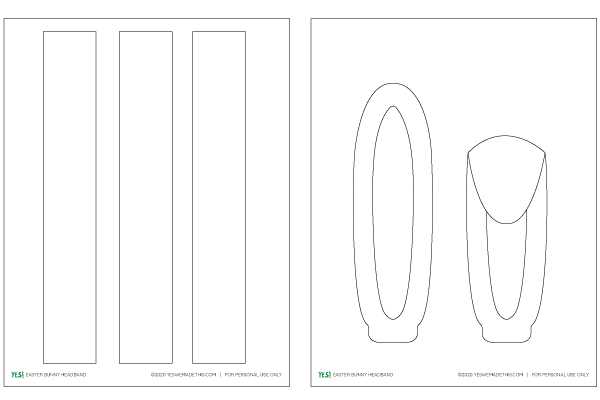 bunny ears template printable bunny ears template printable