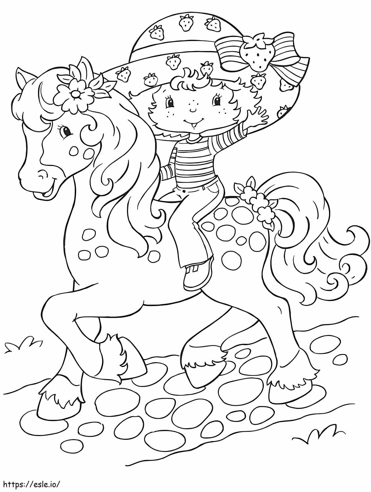 strawberry shortcake free printable coloring pages