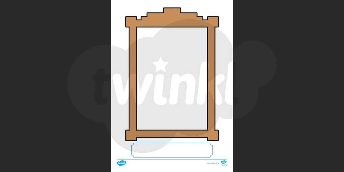 self portrait template free printable