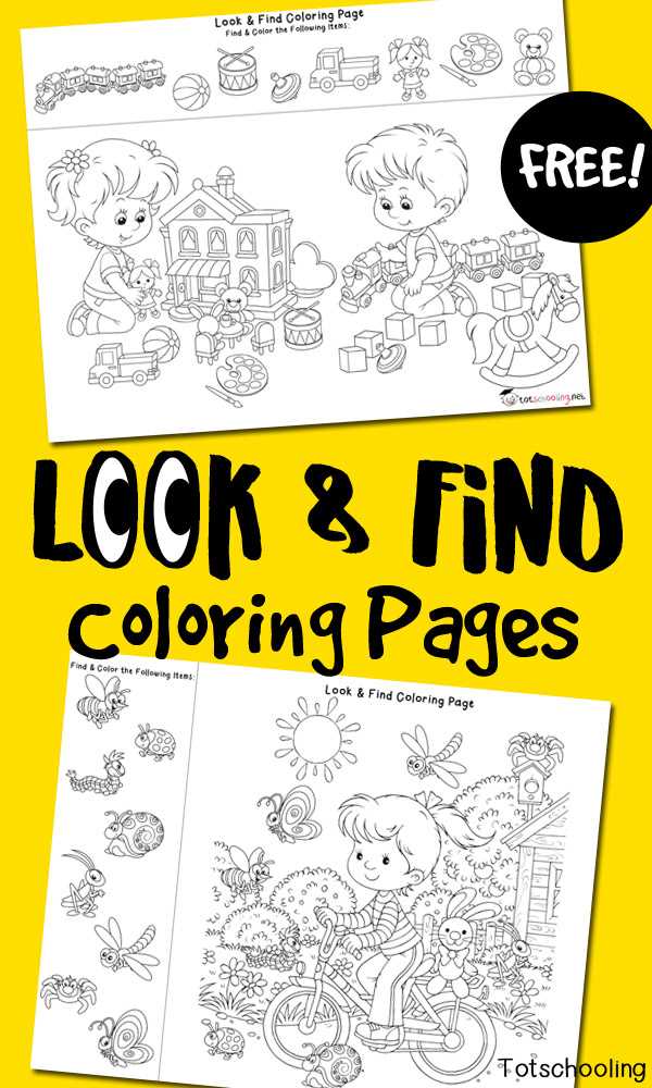 look and find printables