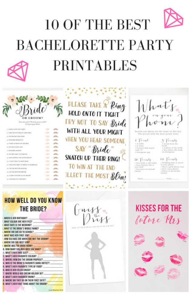 bachelorette party games printable bachelorette party games printable