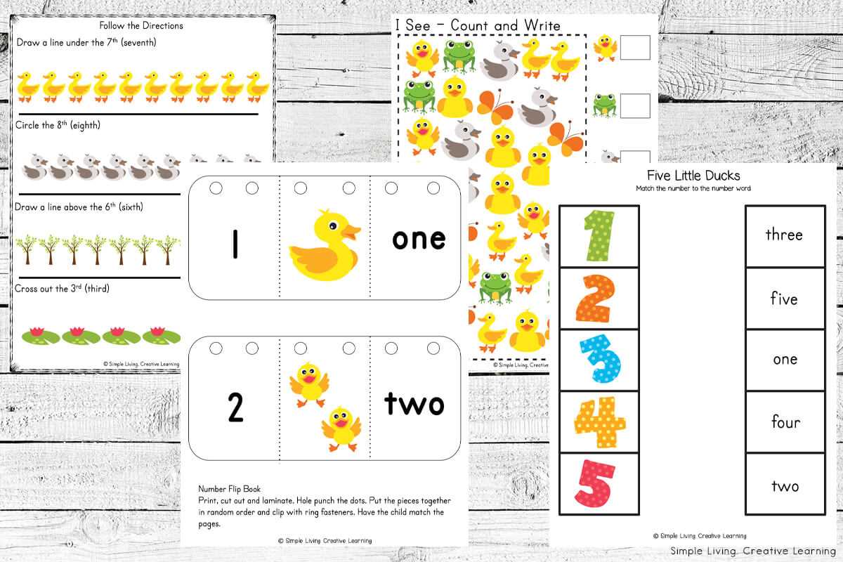 five little ducks printable five little ducks printable