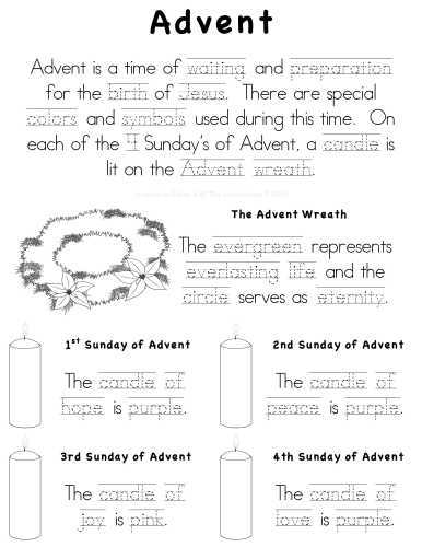 free printable the meaning of advent worksheet free printable the meaning of advent worksheet