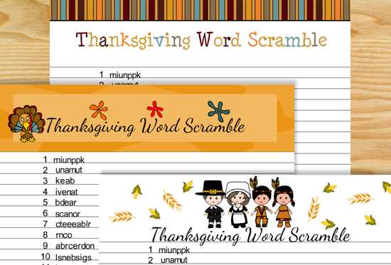 printable thanksgiving word scramble printable thanksgiving word scramble