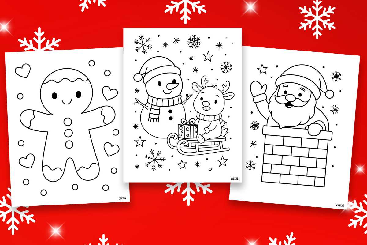 free coloring christmas printables