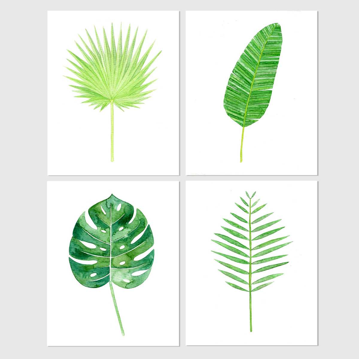 tropical leaf printable