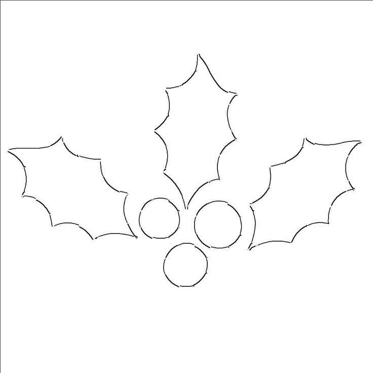 holly leaf pattern printable holly leaf pattern printable