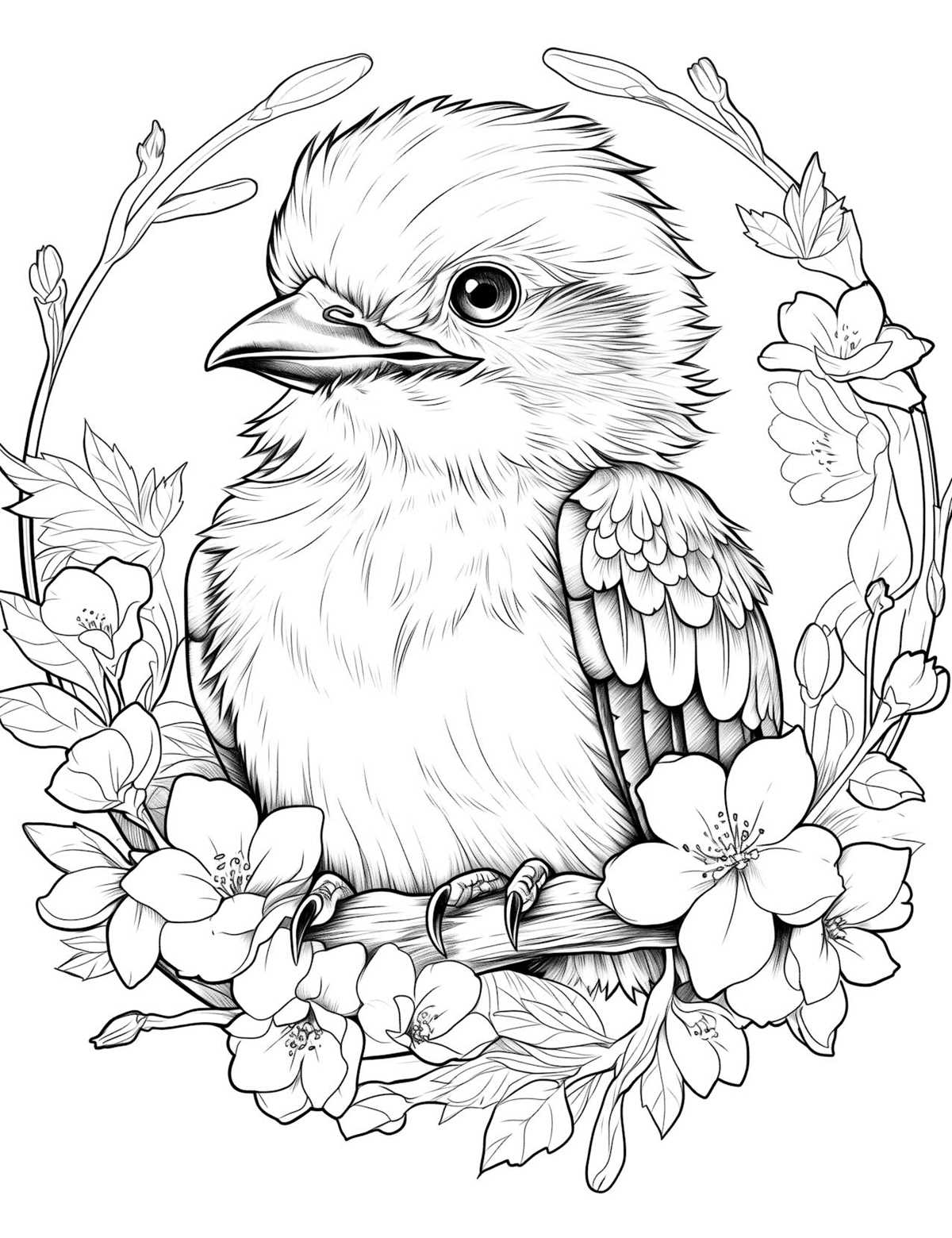 bird coloring pages free printable
