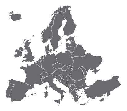 map of europe printable black and white