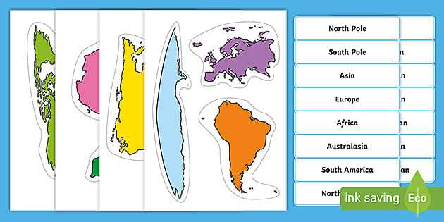 map of the world continents printable map of the world continents printable